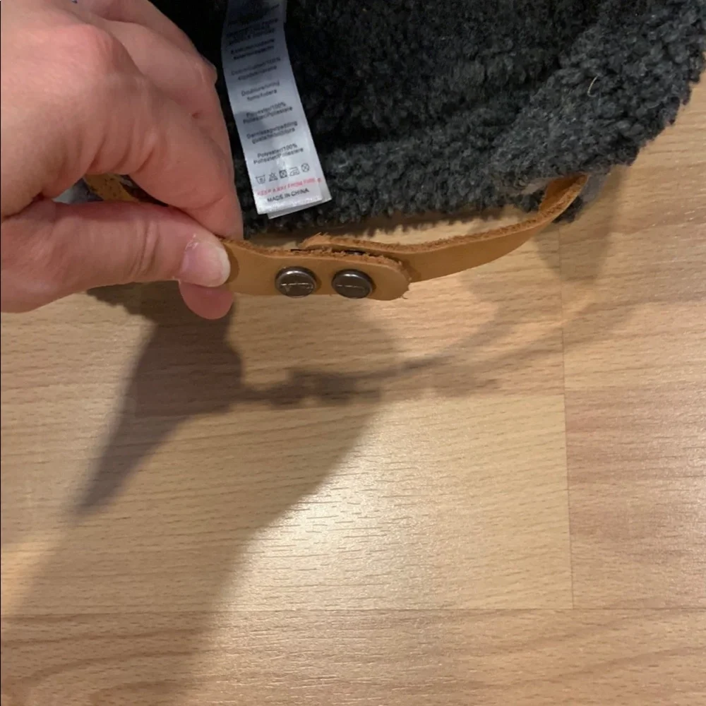 Jacadi Gray Trapper Hat with Black Sherpa Lining